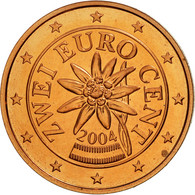 Autriche, 2 Euro Cent, 2004, SPL, Copper Plated Steel, KM:3083 - Oesterreich