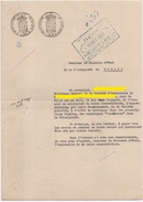 FISCAUX DE MONACO PAPIER TIMBRE à 1F50  "blason" Et 50 C Sur Document Du 13 Octobre 1936 - Revenue