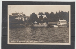 ZAK46 POSTKARTE JAHR 1924 VELDEN Am Wörthersee HUBERTUSHOF U. VILLA  HERZELE  Gebraucht SIEHE ABBILDUNG - Velden