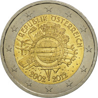 Autriche, 2 Euro, 10 Years Euro, 2012, SPL, Bi-Metallic - Austria