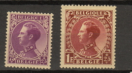 Belgie - Belgique Ocb Nr : 391 393 ** MNH  (zie  Scan) - 1934-1935 Leopold III