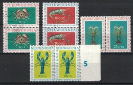 Netherlands / Nederlands New / Nieuw Guinea 1962, Pair Paar Lobster Kreeft Crustaceans (o), Used - Nouvelle Guinée Néerlandaise