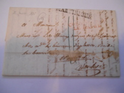 MARTINIQUE - Lettre Avec Texte Pour La France Avec "Colonie Par Le Havre" En Rouge Et "Martinique" - Janv 1825 - P21478 - Cartas & Documentos