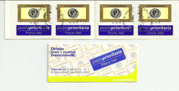 ITALIA 2002 Libretto Posta Prioritaria Carnet Da 4 Francobolli  € 0,62 Annullato Prioritario - Libretti