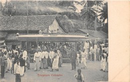 COLOMBO / Tramcars - Beau Cliché Animé - Sri Lanka (Ceylon)