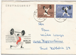 ALEMANIA DDR SELLOS HALTEROFILIA DEPORTE ATLETISMO - Weightlifting