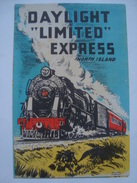 DAYLIGHT LIMITED EXPRESS NORTH ISLAND NEW ZEALAND 1950 RAILWAYS PUBLICITY AUCKLAND - WELLINGTON - Chemin De Fer