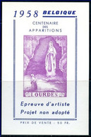 E76** épreuve De Couleur Violette / Purper Kleurproeve - Commemorative Labels