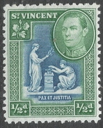 St Vincent. 1938-47 KGVI. ½d MH. SG 149 - St.Vincent (...-1979)