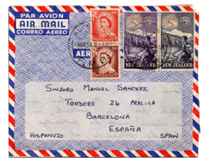 Aerograma  Con  Matasellos De 1954. - Storia Postale