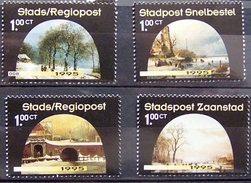 Nederland  1995 STADSPOST  KERSTMIS   ALKMAAR BEVERWIJK ZAANSTAD     Postfris/mnh/sans Charniere - Neufs