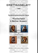 ALLEMAGNE  BERLIN     Carte Notice   1984  Objets Musée De Berlin Tete De Cleopatre - Egyptologie