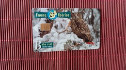 Phonecard Hibou  Used  Rare ! - Uilen