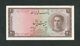 IRAN 20 Rials 1948 _ XF / AUNC *** SCARCE *** - Iran