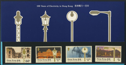 °°° 100 YEARS OF ELECTRICITY IN HONG KONG - 1990 °°° - Blocchi & Foglietti