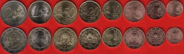 Austria Euro Full Set (8 Coins): 1 Cent - 2 Euro 2011-2015 UNC - Austria