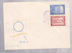 COVER  FDC ROMANIA 1964 AERIANS,HORSES 1964.COVERS FDC ,ROMANIA - FDC