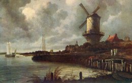 NETHERLANDS - Windmill - Art Card By Jacob Van Ruysdael - Mill At Wijk Bij Duurstede - Wijk Bij Duurstede