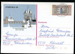 BUND PSo8 Sonderpostkarte LYMPURGA LIMBURG Gebraucht Gelsenkirchen 1988 - Briefmarkenausstellungen