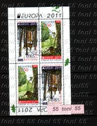2011 Europa Cept M/S From Booklet- Used/oblitere (O) Bulgaria / Bulgarie - Oblitérés