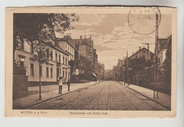 CPSM WITTEN (Allemagne-Rhénanie Du Nord Westphalie) - Ruhrstrasse Mit Hôtel Voss - Witten