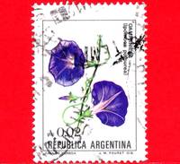 ARGENTINA - Usato -  1985 - Fiori - Flowers - Fleurs - Campanella - Ipomoea Purpurea - 0.02 - Oblitérés