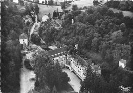 23-EVAUX-LES-BAINS- ETABLISSEMENT THERMAL ET GRAND HÔTEL , CÔTE PARC, VUE AERIENNE - Evaux Les Bains