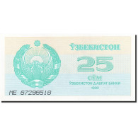 Billet, Uzbekistan, 25 Sum, 1992-1993, 1992, KM:65a, NEUF - Uzbekistan