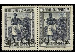 * COLONIAS ESPAÑOLAS: GUINEA. Ed.251hza. 30 Cts. S. 40 Cts. Azul. ´H´ De... - Altri & Non Classificati