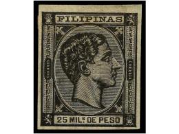 * FILIPINAS. Ed.41. 25 Mils. Negro SIN DENTAR. MUY BONITO. Cat. 56€. - Altri & Non Classificati