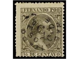 * COLONIAS ESPAÑOLAS: FERNANDO POO. Ed.31hcii. 5 Cents. S. 1/8 Ctvo. Verde Gris.... - Altri & Non Classificati