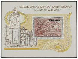 ** ESPAÑA. Ed.3074M. HB. EXPO. FILATELIA TEMÁTICA. Hojita Con Habilitación... - Other & Unclassified