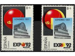 ** ESPAÑA. Ed.2990. EXPO´92. 8 + 5 Pts. COLOR ROJO DESPLAZADO. - Other & Unclassified