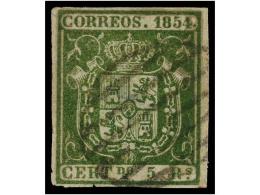 ° ESPAÑA. Ed.26. SPERATI. 5 Reales Verde. - Andere & Zonder Classificatie