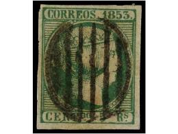 ° ESPAÑA. Ed.20. 5 Reales Verde. Muy Bonito Ejemplar. Cert. GRAUS. Cat. 170€. - Andere & Zonder Classificatie