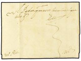 ESPAÑA: PREFILATELIA. 1650. ALBACETE A MADRID. Carta Completa Con Indicación De Porte Manuscrita... - Sonstige & Ohne Zuordnung