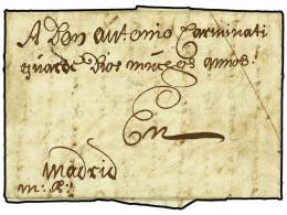 ESPAÑA: PREFILATELIA. 1674. LA CORUÑA A MADRID. Carta Completa Con Indicación De Porte... - Andere & Zonder Classificatie