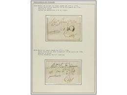 ESPAÑA: PREFILATELIA. 1778-1842. REUS. Colección De 12 Cartas (nº 2, 3, 4, 5, 6, 8, 9(3),... - Other & Unclassified