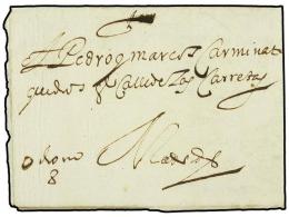 ESPAÑA: PREFILATELIA. 1650. TOLEDO A MADRID. Carta Completa Con Indicación Del Porte Manuscrito... - Sonstige & Ohne Zuordnung