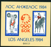3232 Bulgaria 1983 Olympic Games 84 BLOCK  ** MNH /Olympische Sommerspiele 1984 Los Angeles Bulgarie Bulgarien Bulgarije - Nuevos