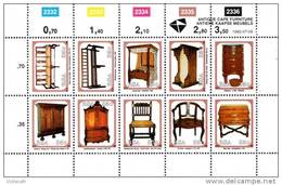 South Africa - 1992 Cape Furniture Sheet (**) # SG 750a , Mi 845-854 - Nuevos