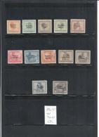 RUANDA URUNDI -1924 -1926 Belgian Congo Postage Stamps Overprinted "RUANDA - URUNDI" YVERT SET 50/61 * - Oblitérés