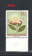 RUANDA URUNDI    1953 Indigenous Flora USED & HINGED WRITTEN ON THE SCANN - Nuovi