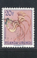 RUANDA URUNDI    1953 Indigenous Flora USED & HINGED WRITTEN ON THE SCANN - Unused Stamps