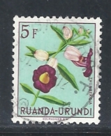 RUANDA URUNDI    1953 Indigenous Flora USED & HINGED WRITTEN ON THE SCANN - Ungebraucht