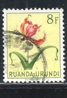 RUANDA URUNDI   1953 Indigenous Flora  USED & HINGED WRITTEN ON THE SCANN - Ongebruikt