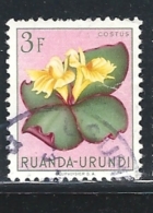 RUANDA URUNDI   1953 Indigenous Flora  USED & HINGED WRITTEN ON THE SCANN - Ungebraucht