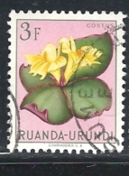 RUANDA URUNDI   1953 Indigenous Flora  USED & HINGED WRITTEN ON THE SCANN - Nuevos