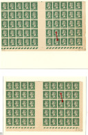 Nos 39, Panneau De 50 Ex Cd 27.9.23, 39c (sans "," Entre "0" Et "P") Panneau De 45 Ex Cd 11.12.23. - TB (cote Maury) - Andere & Zonder Classificatie