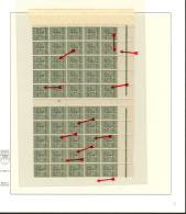 No 4, Panneau De 50 Ex Type II Mill. 3, Avec "G" Maigre Cases 7, 14, 19, 25, 34 Et 47. - TB (cote Maury) - Altri & Non Classificati